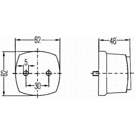 Feu de position hella 2PS 003 057-051