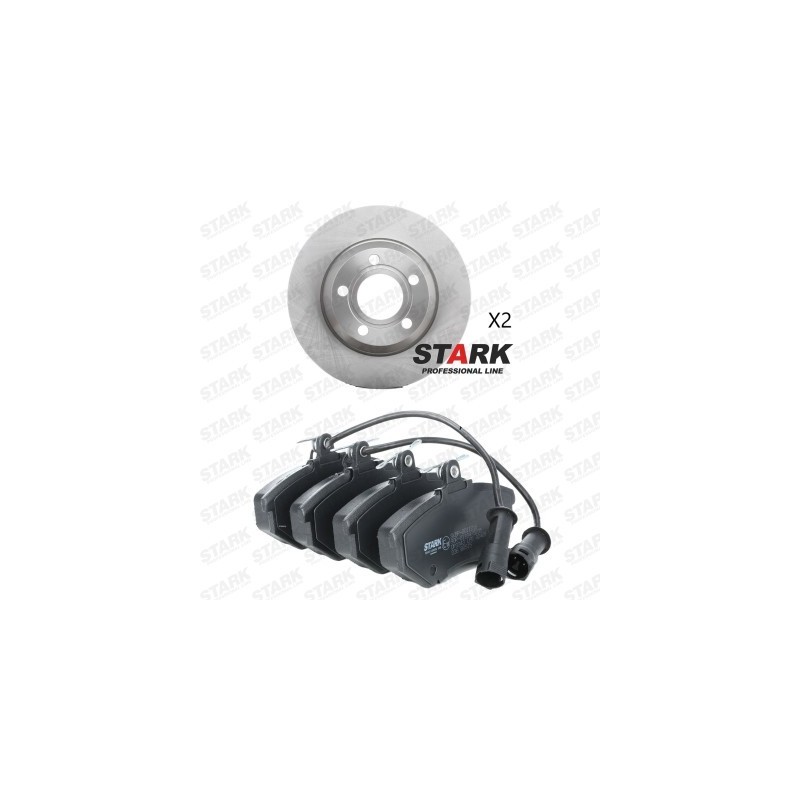 Disques et plaquettes de freins AUDI 443698151G, 8DO615301A, 8D0615301AROH