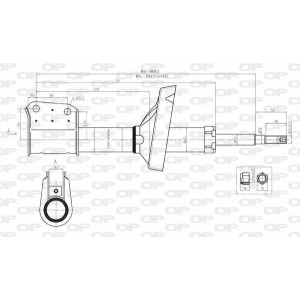 Amortisseur (à l'unité) / SAB8069.11 / OPEN PARTS