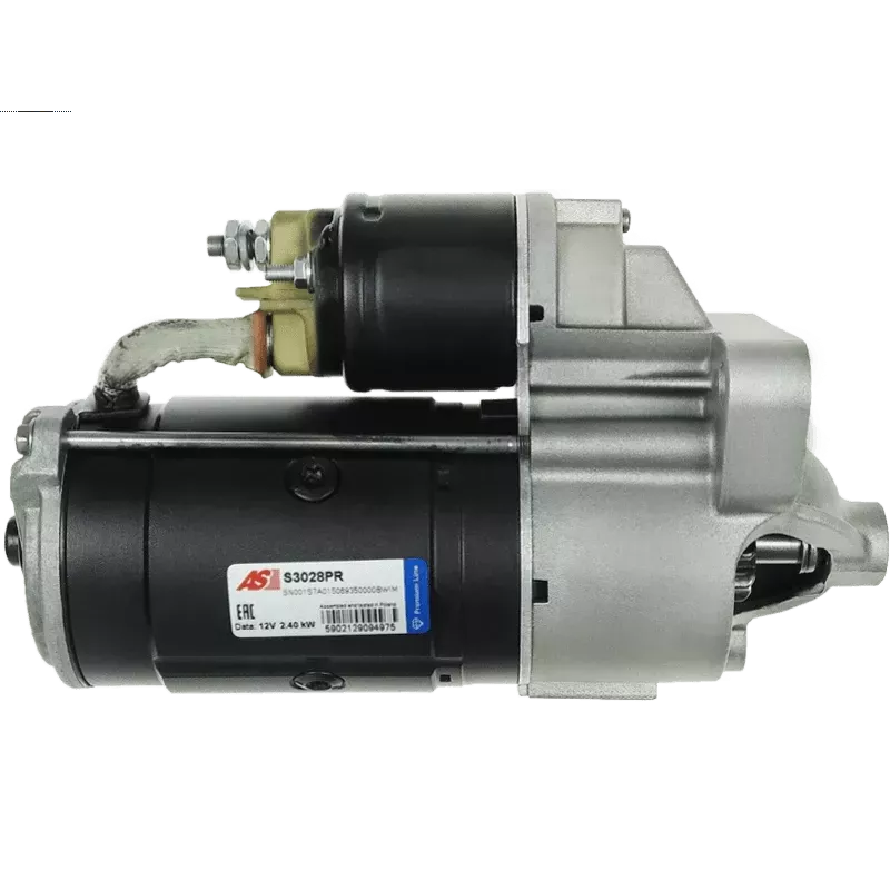 Démarreur 12V 2.40kW 10 dents BOSCH 0986024220, CARGO 114161, DELCO DRS0093, DS1203, HELLA 8EA012528-091