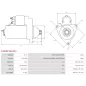 Démarreur 12V 1.10kW 9 dents AS-PL UD808994(VALEO)S, BOSCH 0986024180, DELCO DRS0112, HELLA 8EA011611-411, 8EA738258-461