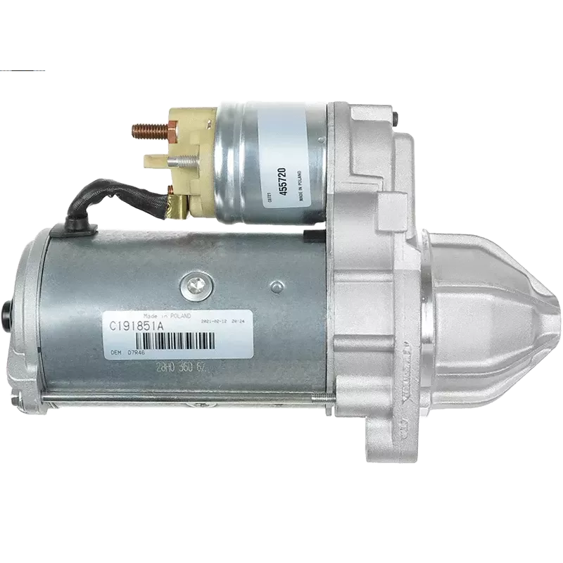 Démarreur 12V 2.00kW 11 dents AS-PL UD15066SR, BOSCH 0001109014, 0001109036, 0986014661, 0986017260