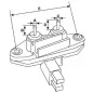 Regulador de 14 voltios, Volkswagen 003899919, Iskra 11.125.094, Bosch 1192052015