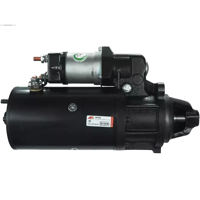 Démarreur 24V 6.60kW 12 dents AS-PL S3049, BOSCH 0986018661, CARGO 113261, DELCO DRS3834, HELLA 8EA737958-001