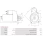 Démarreur 12V 2.10kW 11 dents BOSCH 0986024350, DELCO DRS3908, DS5018, HELLA 8EA012528-261, 8EA738107-001