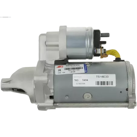 Démarreur 12V 1.80kW 10 dents AS-PL UD809353(VALEO)S, BOSCH 0986022730, CARGO 114029, DELCO DRS0123, DENSO DSN3047