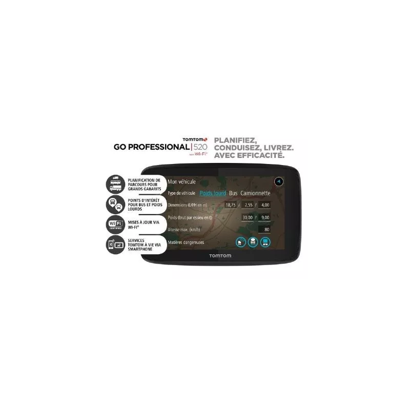 TomTom Go Professional 520 para serviço pesado