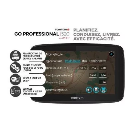 TomTom Go Professional 520 Poids Lourd