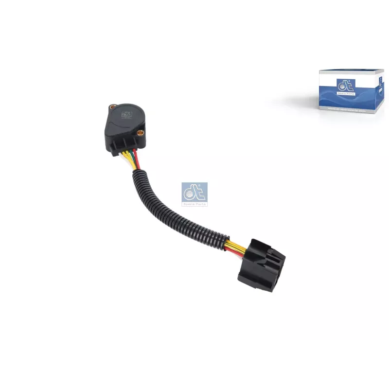 Capteur, pédale d'accélérateur, connecteur noir, 5 poles Pour Volvo FL - 1063332 - 3985226 - ZG.20835-0008