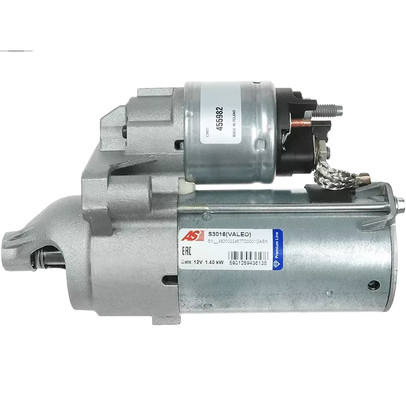 Démarreur 12V 1.40kW Peugeot 5802-AZ 5802-FG