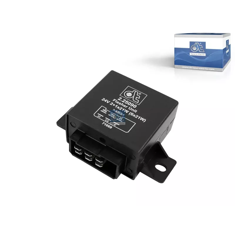 Relais de clignotant, 24 V, 21 W, 2+1x21W (6x21W), 6 poles pour DAF F/N 500-3600, MAN S-Busse, Renault Midliner, Volvo