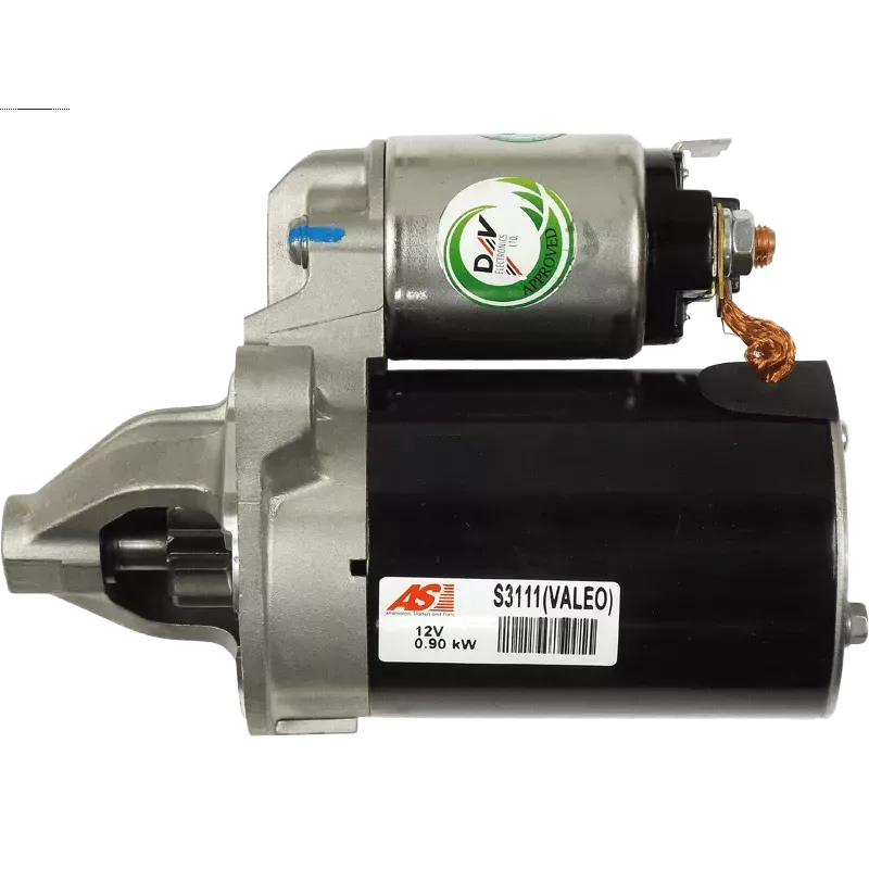 Démarreur 12V 0.90kW 8 dents AS-PL UD01226S, UD02026S, BOSCH 0986022591, CARGO 113659, HELLA 8EA012527-511