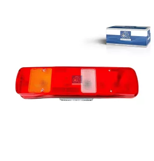 Feu arrière, gauche, avec feu de plaque d'immatriculation 24 V, Lb: 152 mm, M8, LTh: 20 mm, L: 500 mm, H: 130 mm, T: 90 mm