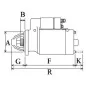 Anlasser 12V 2,7Kw / 09 Dellen Bosch 0001358027,0001358044, 0001358046, 0001358049, 0001358073