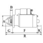 Arranque 12V 2.7Kw / 09 dentes Bosch 0001358027,0001358044, 0001358046, 0001358049, 0001358073