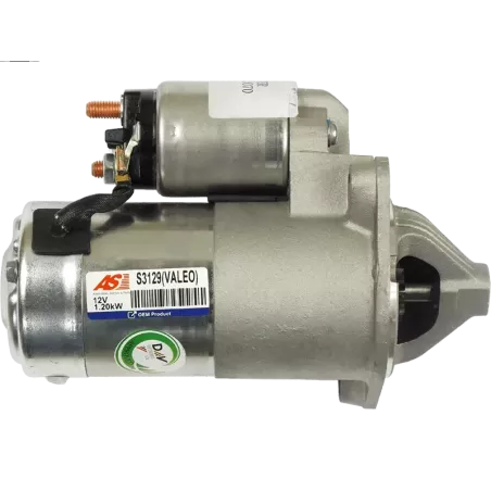 Démarreur 12V 1.20kW 8 dents AS-PL UD02023S, DELCO DRS0687, HELLA 8EA012527-721, 8EA738258-961, HYUNDAI / KIA 36100-23070