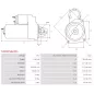 Démarreur 24V 6.00kW 13 dents AS-PL UD02630S, DELCO DRS1269, HYUNDAI / KIA 36100-84003, 36100-84400, 36100-84800