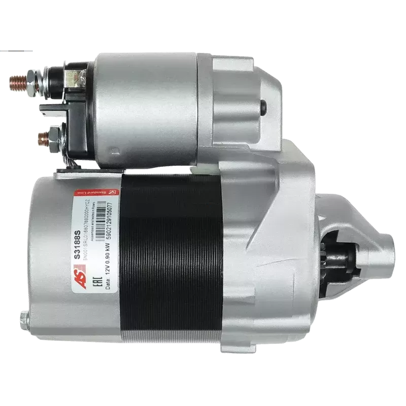 Démarreur 12V 0.90kW 9 dents AS-PL S3188S, UD20498S, BOSCH 0986021590, F000AL0320, CARGO 113962