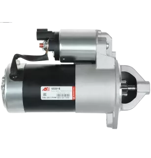 Démarreur 12V 1.70kW 8 dents AS-PL S3201S, UD20471S, BOSCH 0986023600, CARGO 113797, DELCO DRS0134