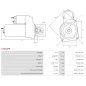 Démarreur 12V 1.40kW 10 dents DELCO DRS0382, DS1492, FORD 1502880, 1670812, 1734633