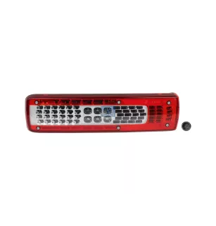 Feu arrière, droite, avec alarme de recul Lb: 160 mm, L: 500 mm, H: 130 mm, T: 86 mm Pour Renault C-Serie, D-Serie, K-Serie