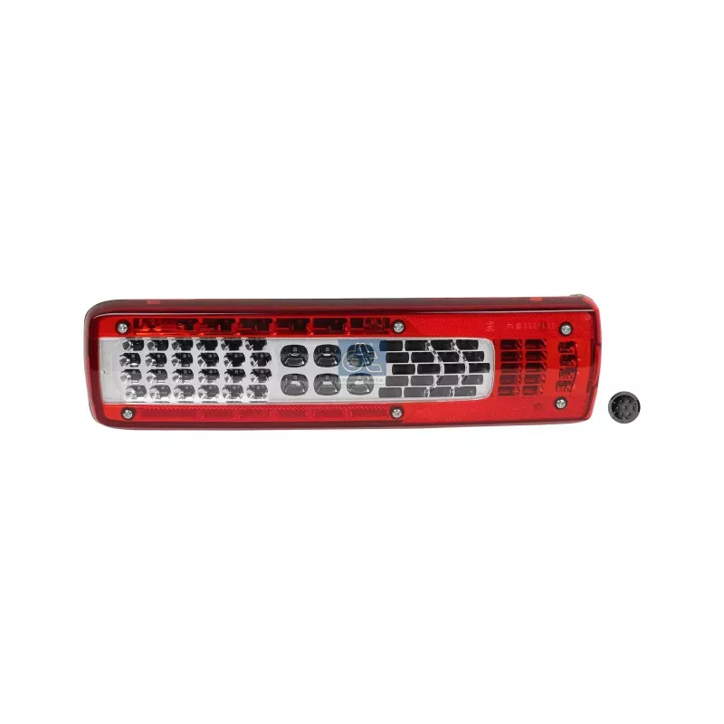 Feu arrière, droite, avec alarme de recul Lb: 160 mm, L: 500 mm, H: 130 mm, T: 86 mm Pour Renault C-Serie, D-Serie, K-Serie