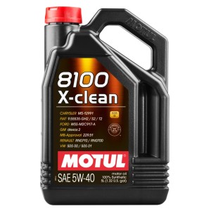HUILE MOTUL 8100 X-CLEAN 5W-40 - 5L