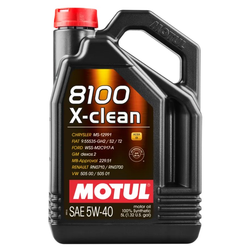 HUILE MOTUL 8100 X-CLEAN 5W-40 - 5L