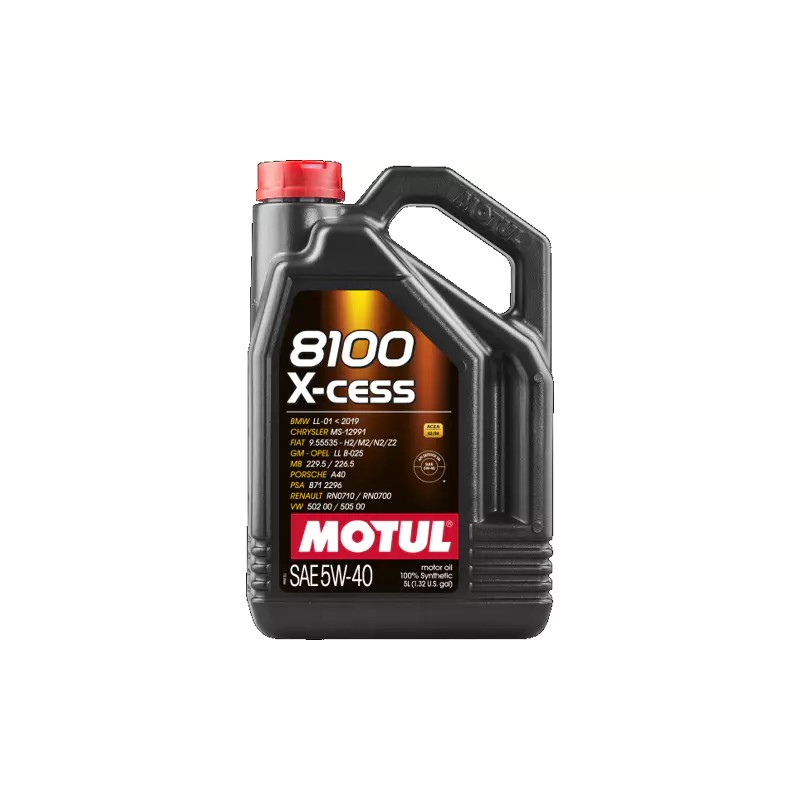 HUILE MOTUL 8100 X-CLEAN 5W-40 - 5L