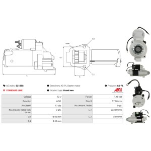 Démarreur Remplace Yamaha 67F-81800-02