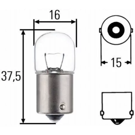 Ampola R5W 24 V 8GA 002 071-241