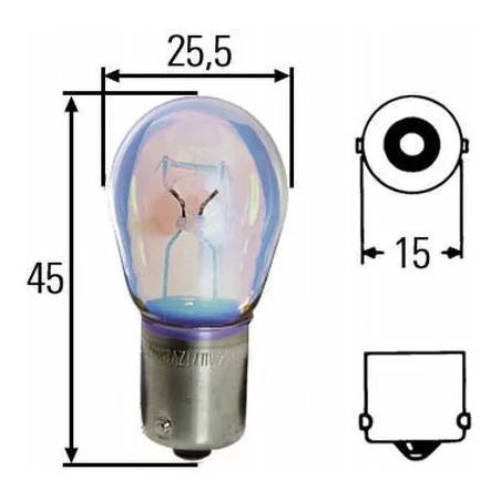 Ampola P21W 24 volts Hella 8GA 002 073-241