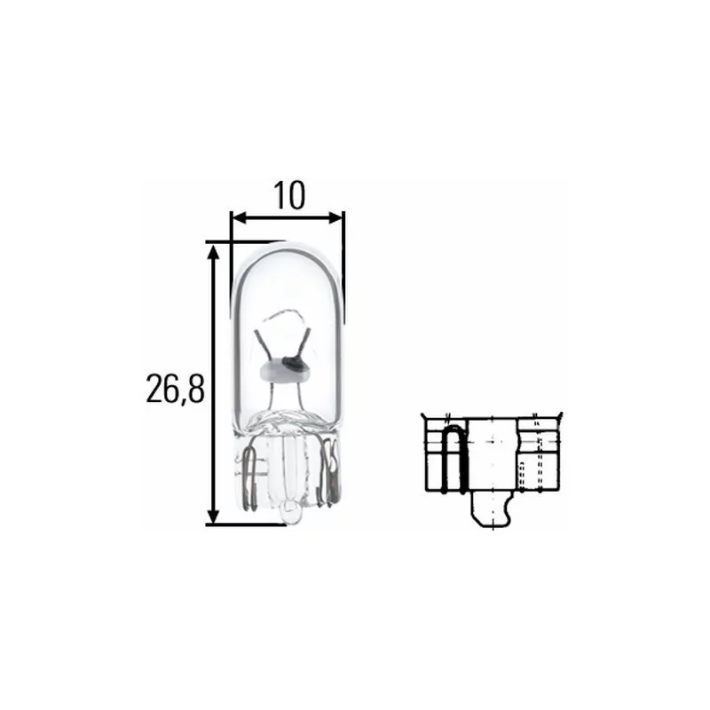 Ampola W5W 24 volts Hella 8GP 003 594-251