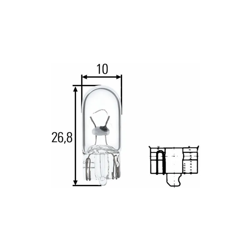 Ampolla W5W 24 voltios Hella 8GP 003 594-251 Ampolla W5W 24 voltios Hella 8GP 003 594-251