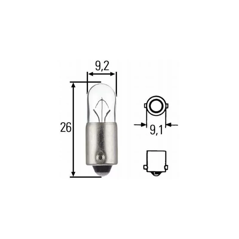 Ampola T4W 24 volts Hella 8GP 002 067-241