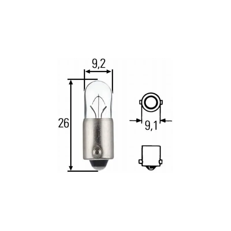 T4W 24 Volt Glühlampe Hella 8GP 002 067-241 T4W 24 Volt Glühlampe Hella 8GP 002 067-241