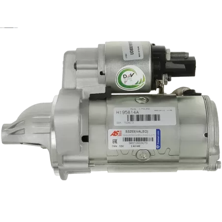 Démarreur 12V 2.40kW 11 dents AS-PL UD800191(VALEO)S, CARGO 115841, F032115841, DELCO DRS0823, HELLA 8EA011613-051