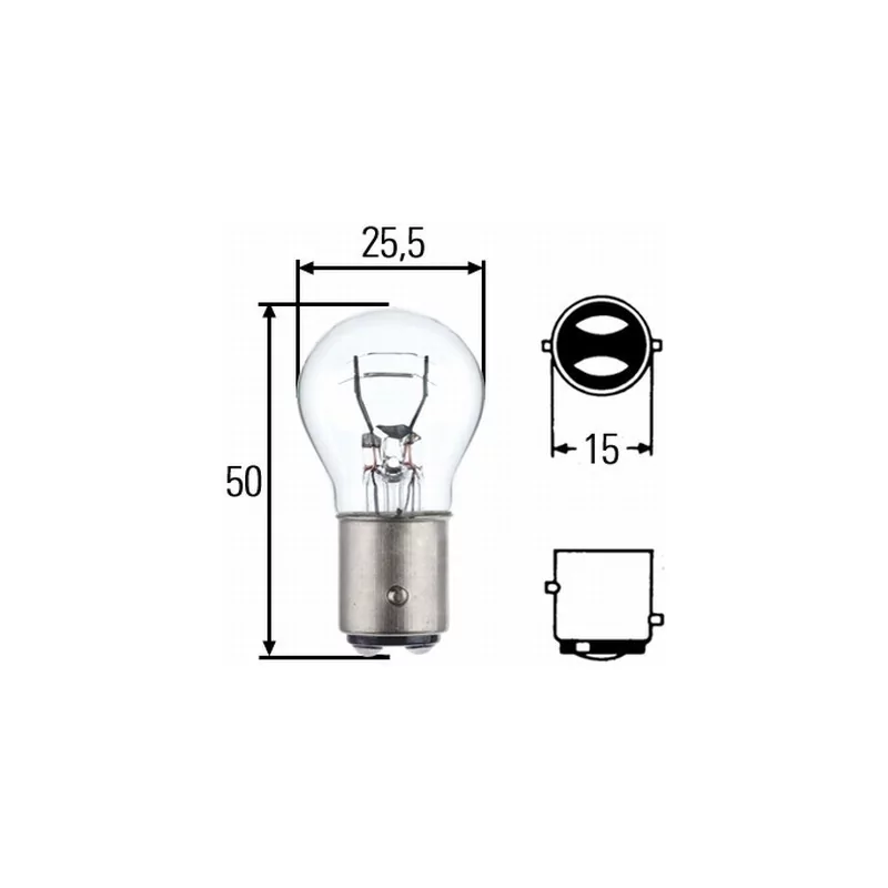 Ampola P21 5W 24 volts Hella 8GD 002 078-241