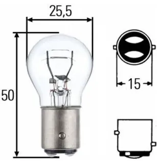 H7 55W PX26 12 Volt bulb Hella 8GH 007 157-121