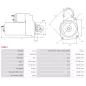 Démarreur 12V 2.80Kw 10 dents LUCAS 26349 , 26349A , 26349B , 26349D , 26349H , 26416