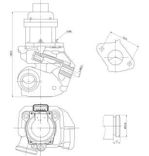 EGR Valve Plug No. 181997_pl, Gasket With