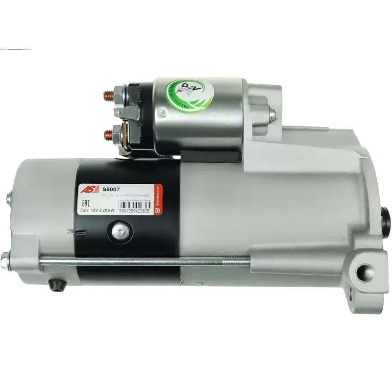 Démarreur 12V 2.20kW 10 dents AS-PL S5007, BOSCH 0986020421, 0986022700, CARGO 112370, DAF 1516512R