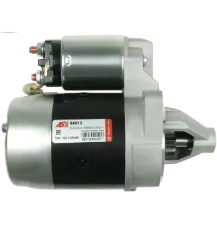 Démarreur 12V 0.85kW 8 dents AS-PL S5012, BOSCH 0986014991, CARGO 110808, DELCO 111089, 112816