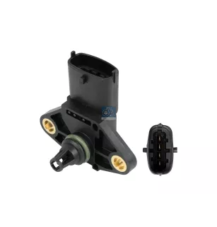 Capteur de pression de suralimentation, b: 6.4 mm, Lb: 48.3 mm, 4 poles Pour DAF CF, XF, MAN Chassis, D-engines, E-engines