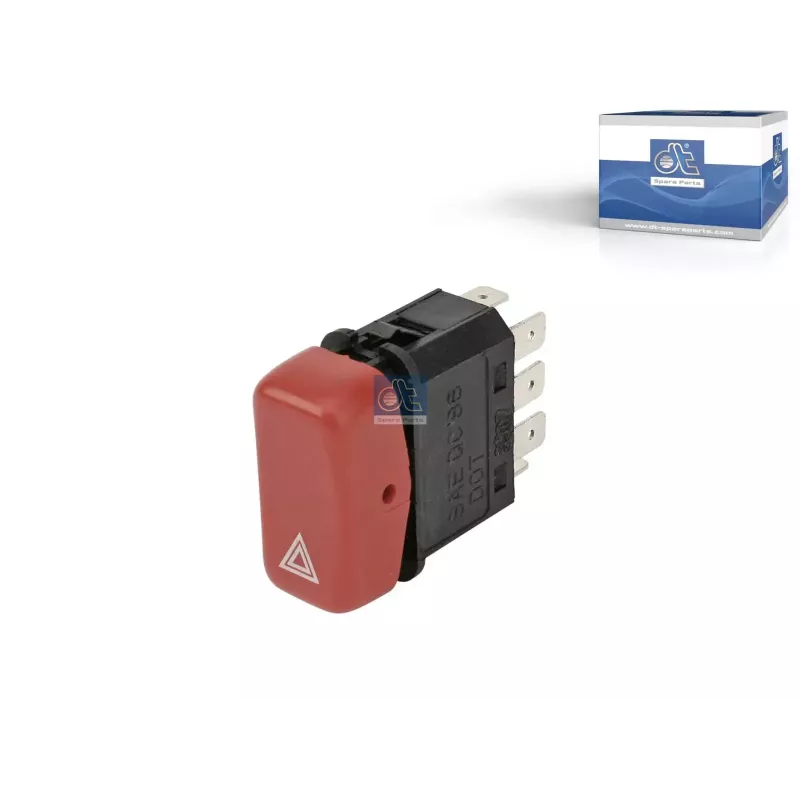 Interrupteur de signal de détresse, 24 V, 8 poles Pour Mercedes-Benz - 0005459224 - 0075453824 - 3865457024 - A0005459224