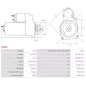 Démarreur 12V 1.90kW 10 dents AS-PL S5042, UD12056S, BOSCH 0986022061, F042001089, F042S01089