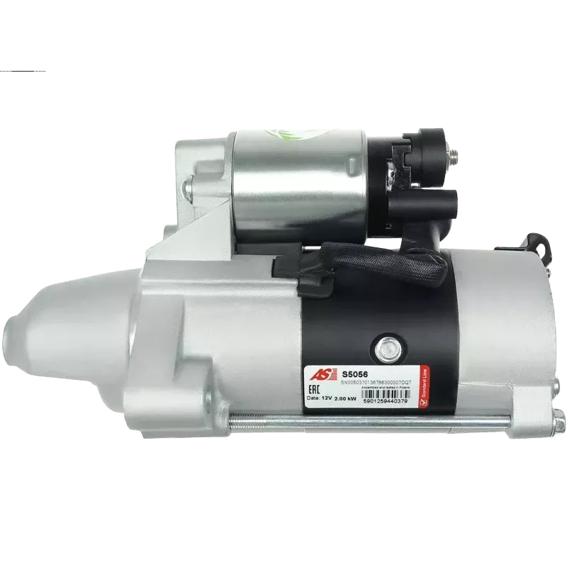 Démarreur 12V 2.00kW 9 dents AS-PL S5056, BOSCH 0986028040, CARGO 115327, DELCO DRS0084, HELLA 8EA012527-631
