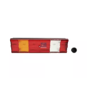 Feu arrière, gauche, 24 V, P21W, R10W Pour Mercedes-Benz Actros 1, Actros 2, Actros 3, Atego 1, Axor, Econic 1, Unimog