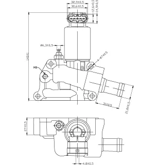 Válvula EGR OPEL Corsa: 5851029, 90570477, 90570478, 9117397