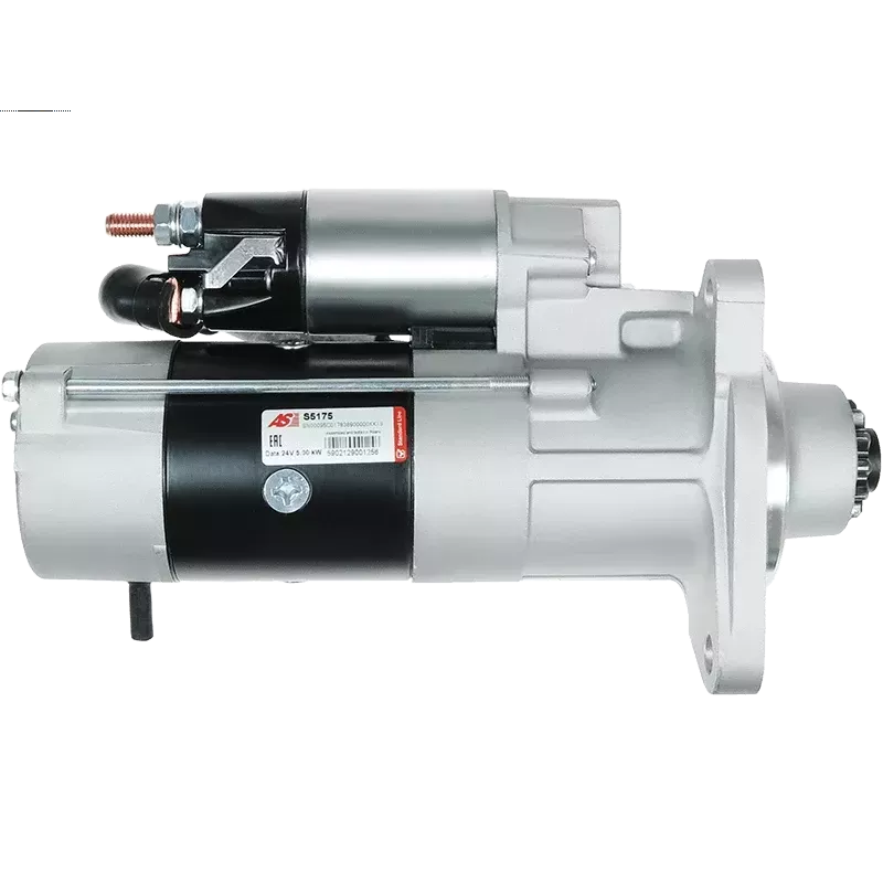 Démarreur 24V 5.00kW 12 dents AS-PL S5175, UD90040S, BOSCH 0986023270, 1986S00002, CARGO 113984